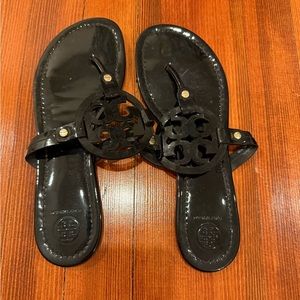 Tory Butch Miller Sandals - black with box